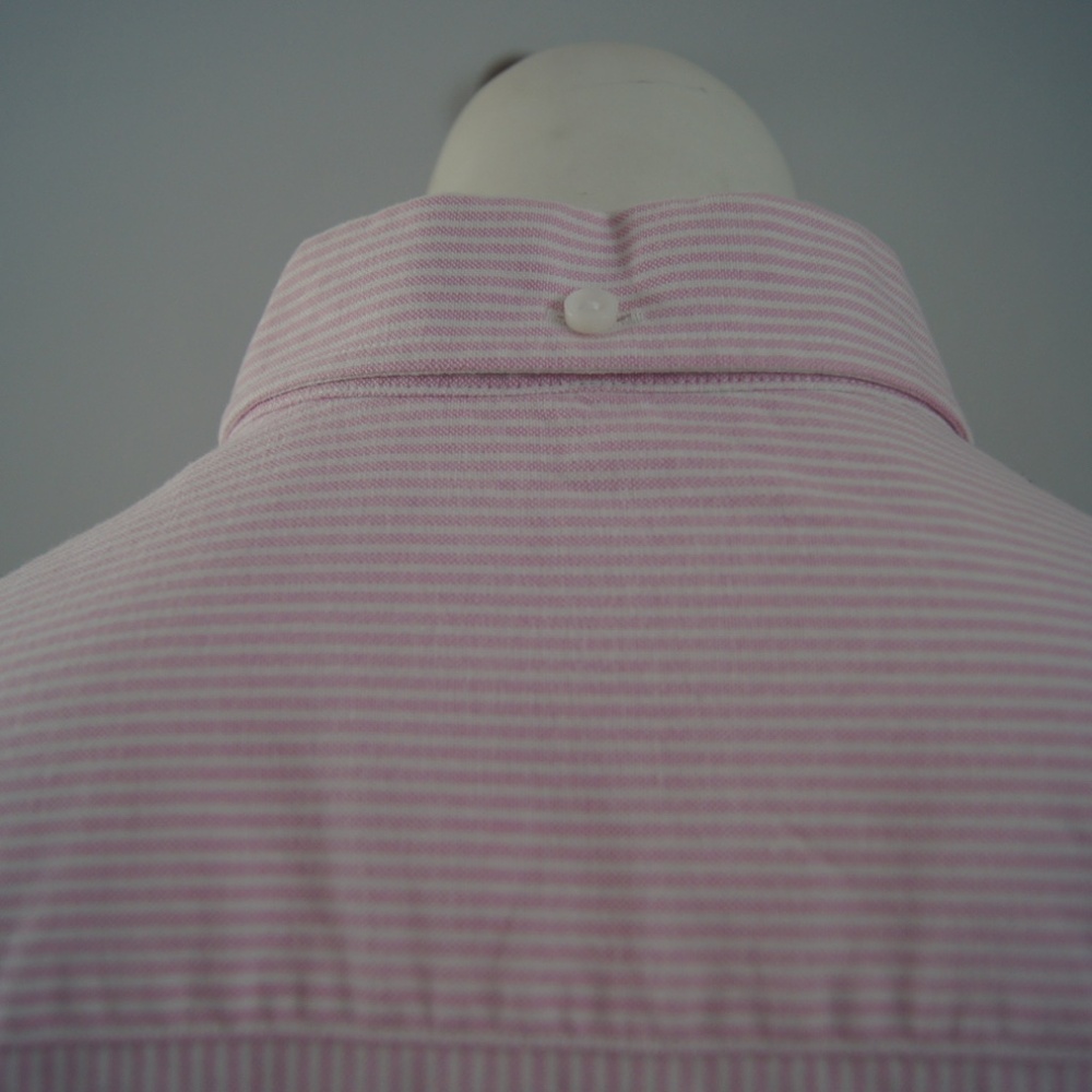 Charles Tyrwhitt Women's Long Sleeve Shirt Size 8 Striped Pink Button Down - Picture 7 of 8